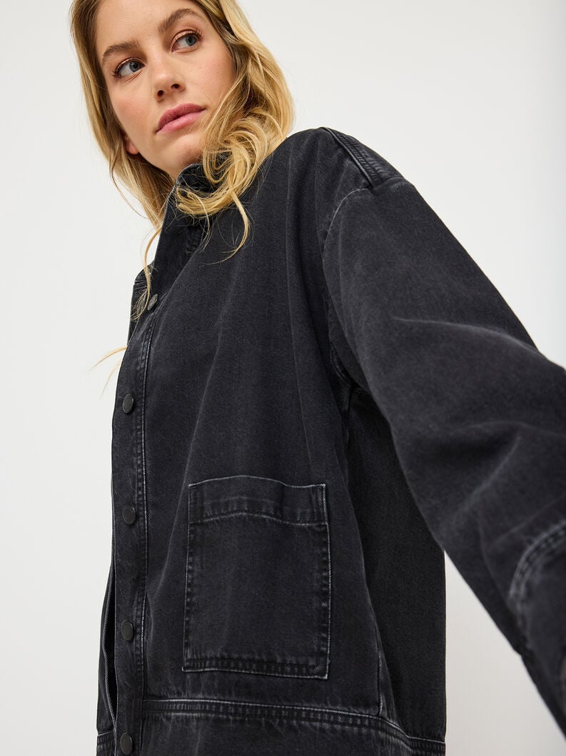 veste en jean - noir taw0967-80052 acheter tamaris vestes manteaux en ligne